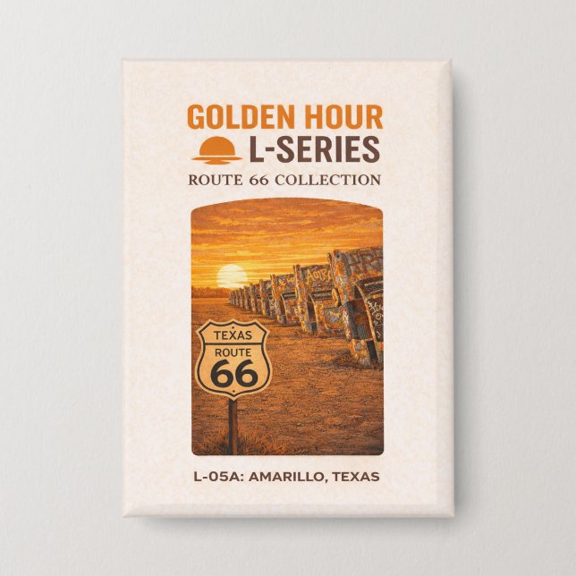 Retro Amarillo Texas Route 66 Landmark (Front)