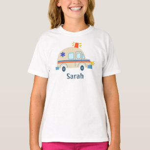 Retro ambulance emergency vehicle siren lights T-Shirt