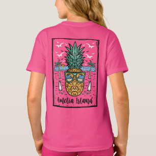 Retro Amelia Island Beach on both sides T-Shirt