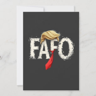 Retro American Donald Trump FAFO USA Flag Patriot Invitation