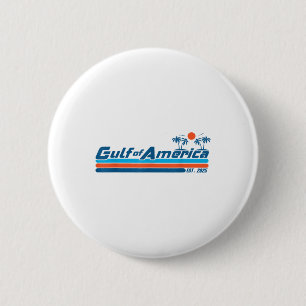 Retro American Flag Beach 2 Inch Round Button