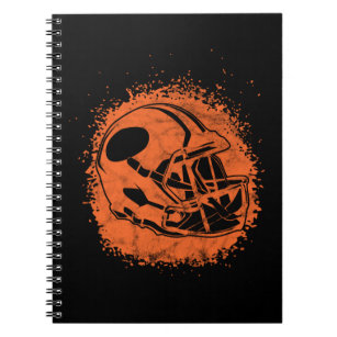 Retro American Football Helmet Notebook