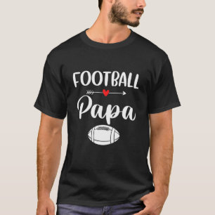 Retro American Football Papa Funny Sports Football T-Shirt