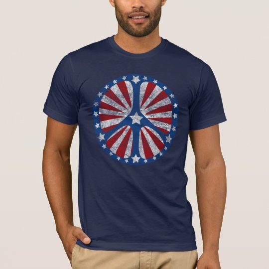 Retro American Peace Sign T-Shirt