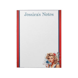 Retro American Pinup_ I Just Said It Notepad