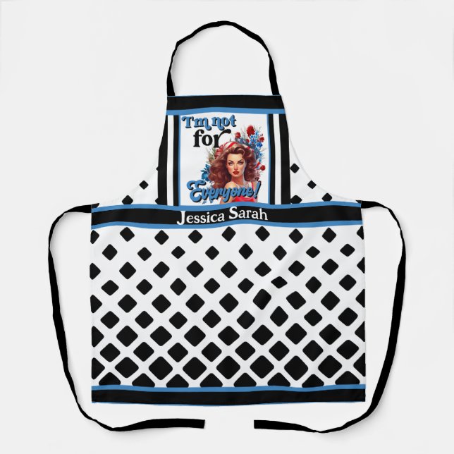 Retro American Pinup_ Not For Everyone Apron (Front)