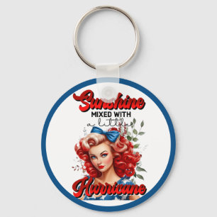 Retro American Pinup_ Sunshine Mixed  Keychain