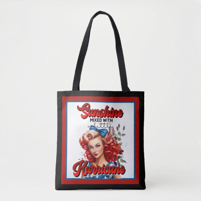 Retro American Pinup_ Sunshine Mixed  Tote Bag (Front)
