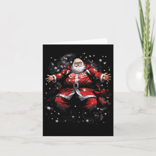 Retro American Santa Clause Vintage Christmas #6  Card