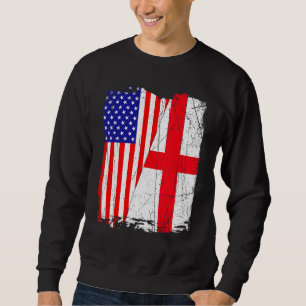 Retro American X0008 England Flag Men Women Patrio Sweatshirt