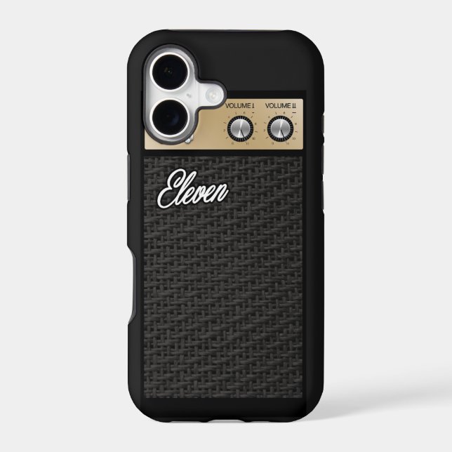 Retro Amplifier iPhone Case (Back)
