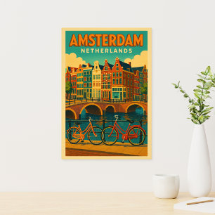 Retro Amsterdam Netherlands Photo Print