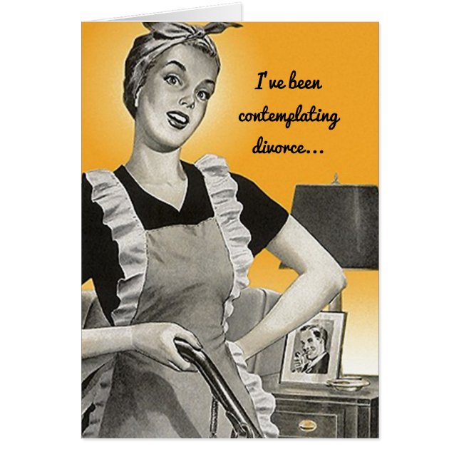 Rétro amusant contempler le divorce temps libre no (Devant)