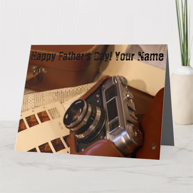 Retro analogue Photo Camera Card (Front)