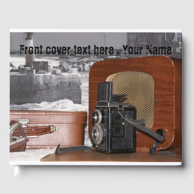 Retro analogue Video Camera Guest Book (Front)