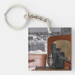 Retro analogue Video Camera Keychain