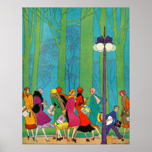 Retro and Art Deco Poster Print