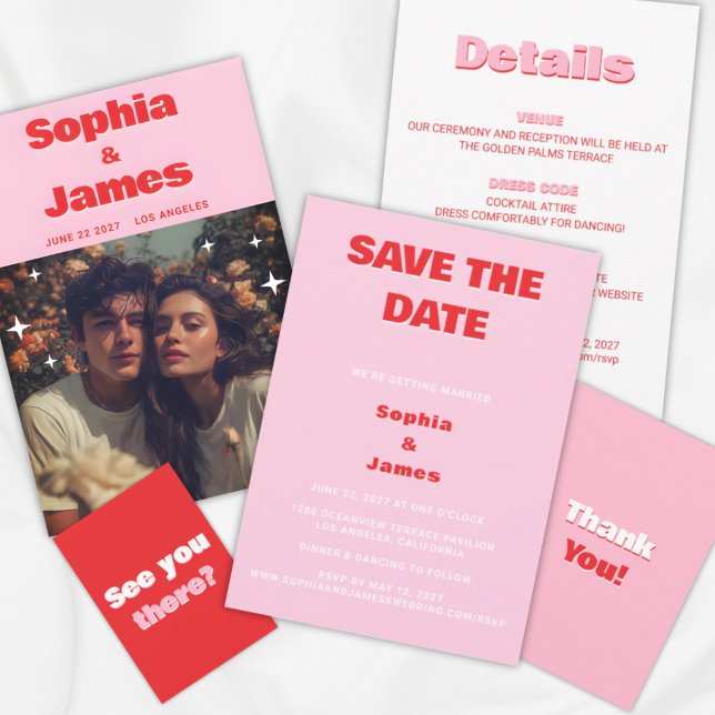 Retro and Bold Typography Save the Date (Creator Uploaded)