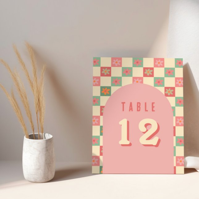 Retro and Groovy Vintage Wedding Table Numbers (Creator Uploaded)