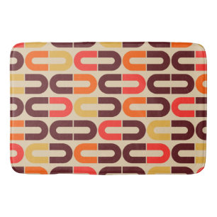 retro and mod 60s 70s bath mat