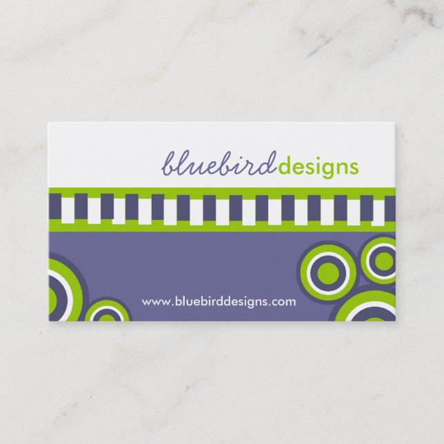 Retro and Modern Business Card (Front)