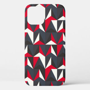Retro and Vintage style with geometric shape,  ill iPhone 12 Case