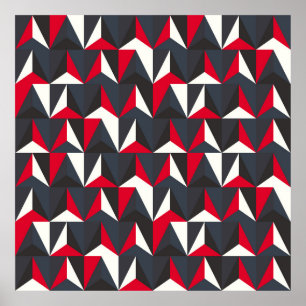 Retro and Vintage style with geometric shape,  ill Poster