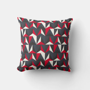 Retro and Vintage style with geometric shape,  ill Throw Pillow
