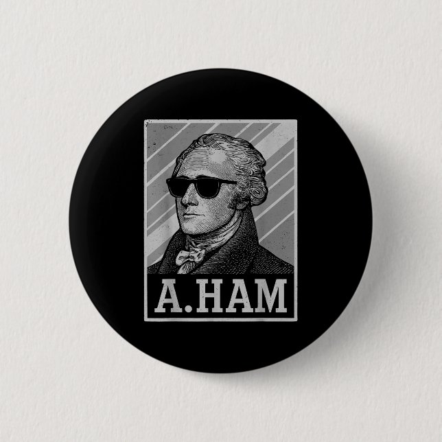 Retro Ander Hamilton Tee Funny Saying Men Women Ki 2 Inch Round Button (Front)