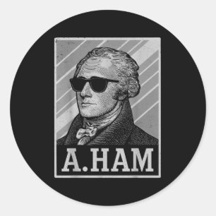 Retro Ander Hamilton Tee Funny Saying Men Women Ki Classic Round Sticker