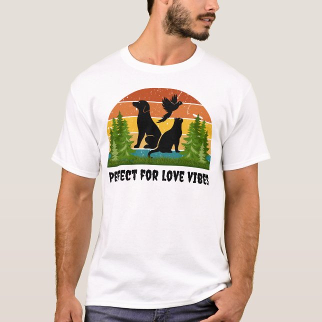  Retro Animal Nature  T-Shirt (Front)