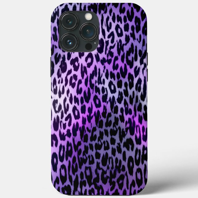 Retro animal print texture of leopard Case-Mate iPhone case (Back)