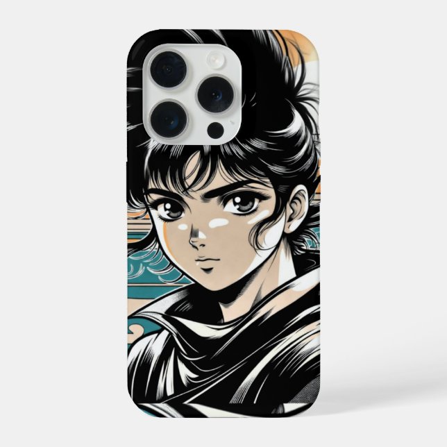 Retro Anime Aesthetic iPhone Case (Back)