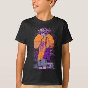 Retro Anime Gamer Boy T-Shirt