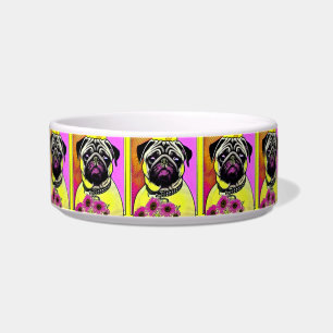 Retro Anime Pug Bowl