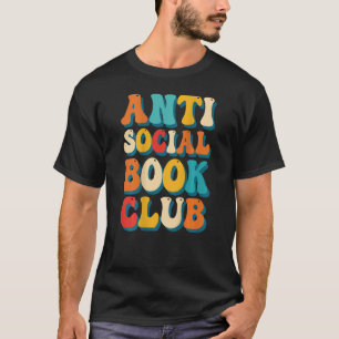 Retro Anti Social Book Club Readers T-Shirt
