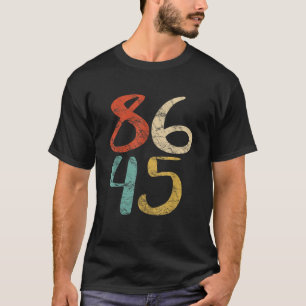 Retro Anti Trump T Shirt Impeach President 45