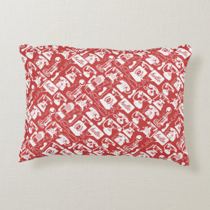 Retro  Any Colour Telephone Pattern Accent Pillow