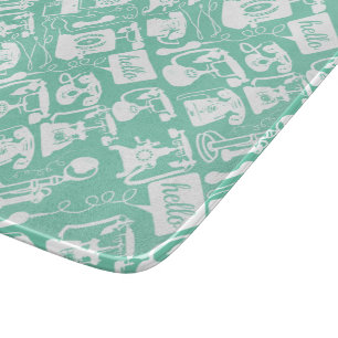 Retro  Any Colour Telephone Pattern Cutting Board