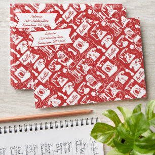 Retro Any Colour Telephone Pattern Envelopes