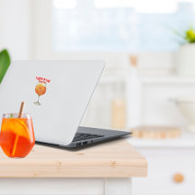 Retro Aperol Spritz Custom-Cut Vinyl Stickers