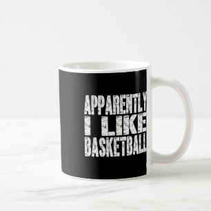 Retro Apparently I Like Sketll Funny Sports Lovers Coffee Mug