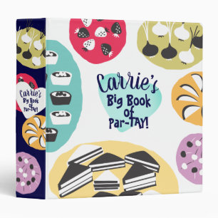 Retro appetizers party cookbook keepsake recipe binder