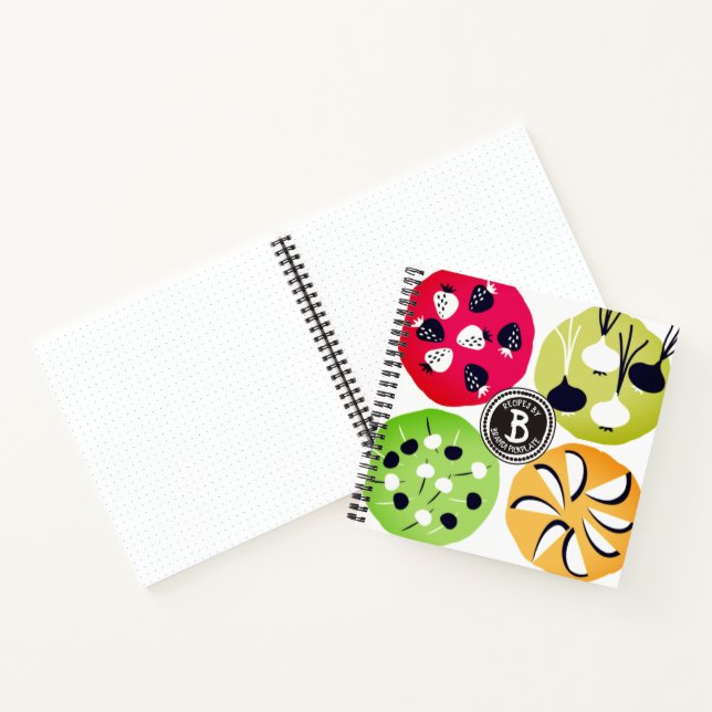 Retro appetizers personal cookbook recipe notebook (Inside)