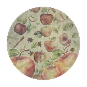 Retro apple time cutting board
