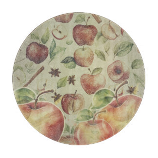Retro apple time cutting board