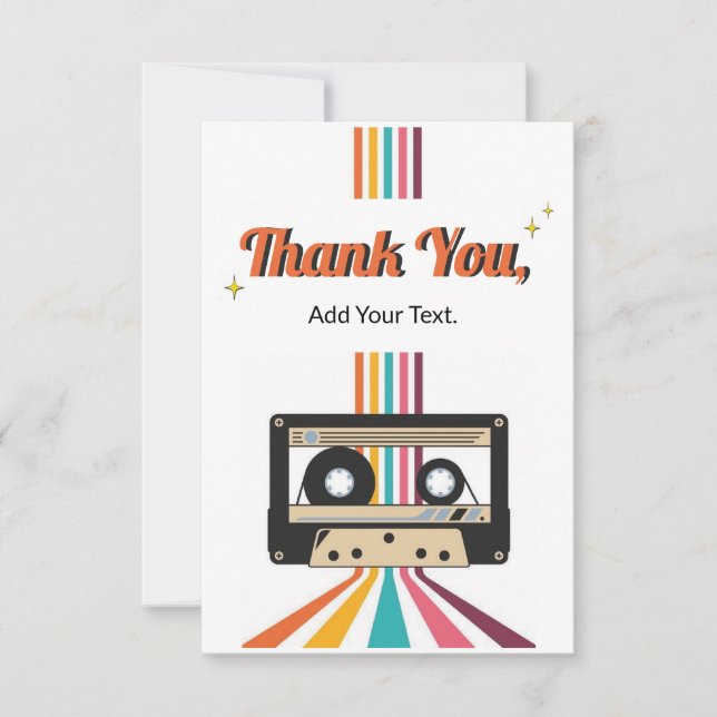 Retro Appreciation - Thank You Card (Front)