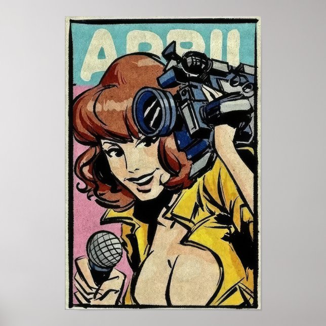 Retro April Ninja Poster (Front)