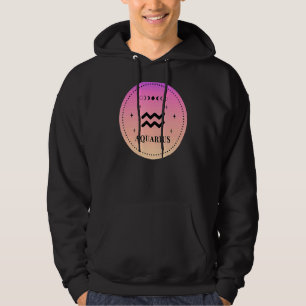 Retro Aquarius Birthday Zodiac Sign Aquarius Hoodie