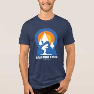 Retro Arapahoe Basin Ski Sunset T-Shirt Tri-Blend Shirt